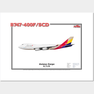 Boeing B747-400F/SCD - Asiana Cargo (Art Print) Posters and Art